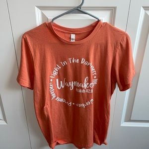 orange christian tee